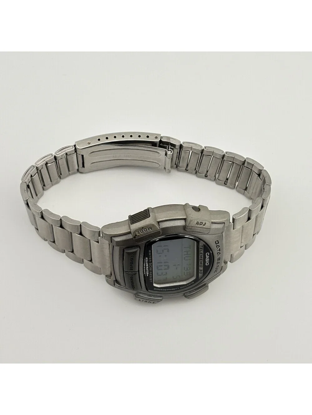 Vintage Casio Data Bank DB-35H Telememo 30 Digital Watch Retro 90s Illuminator